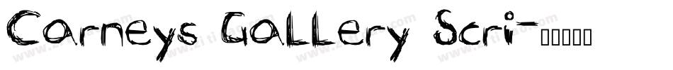 Carneys Gallery Scri字体转换
